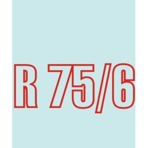 R 75/6 - BM-00030 - 111 X 45 MM.